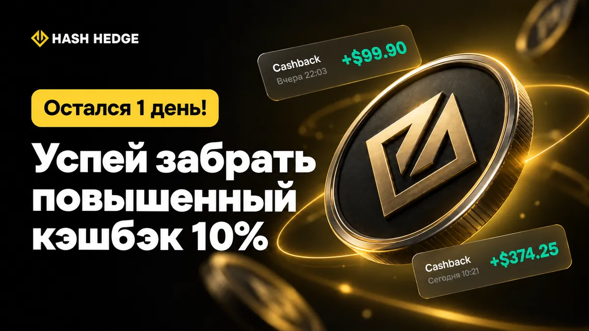 Hash Hedge-те сатып алулар үшін кэшбэк ал