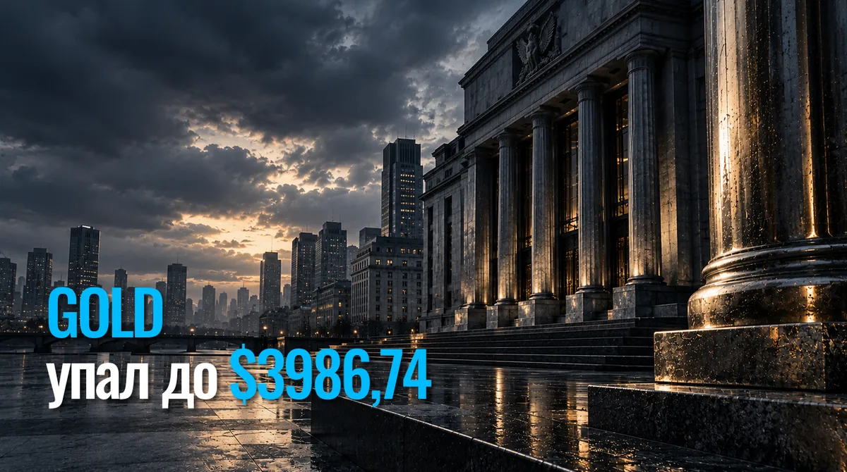 Gold пробил $4 000 вниз: цена золота упала до минимума за три месяца