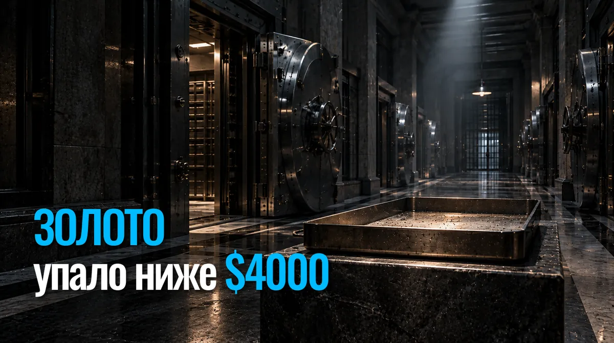 Впервые с июля цена золота ушла под $4000: минус $116 за одну сессию