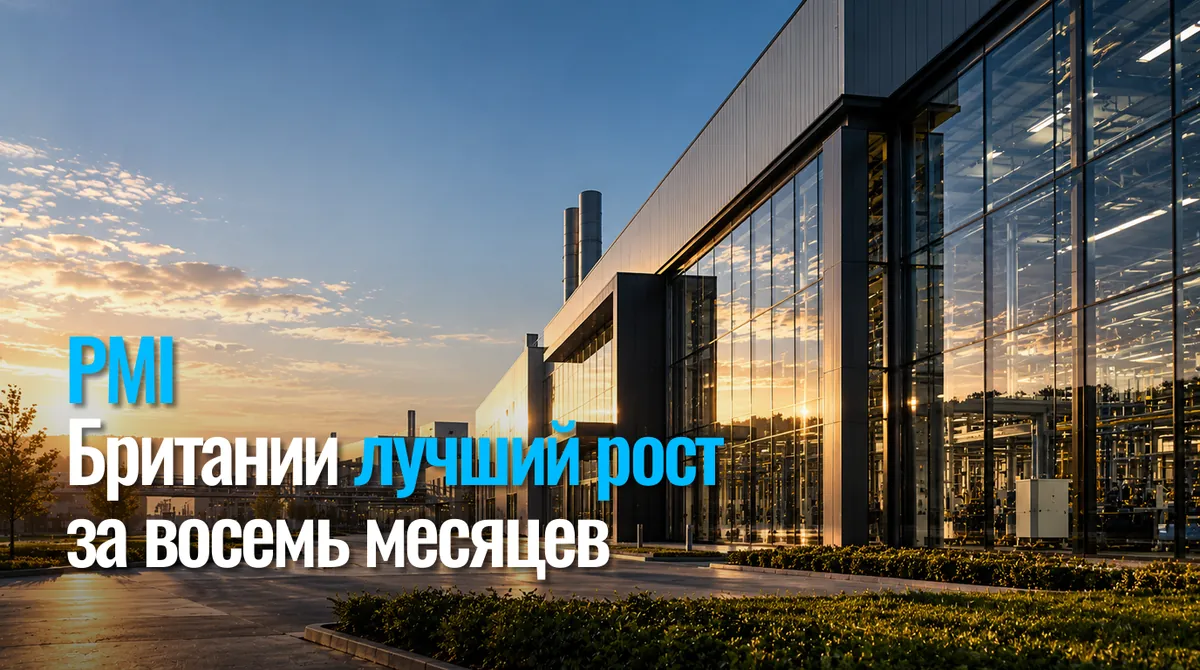 Британия PMI: 53,1 болжам 51,8-ге қарсы – сегіз айдағы ең жақсы өсім