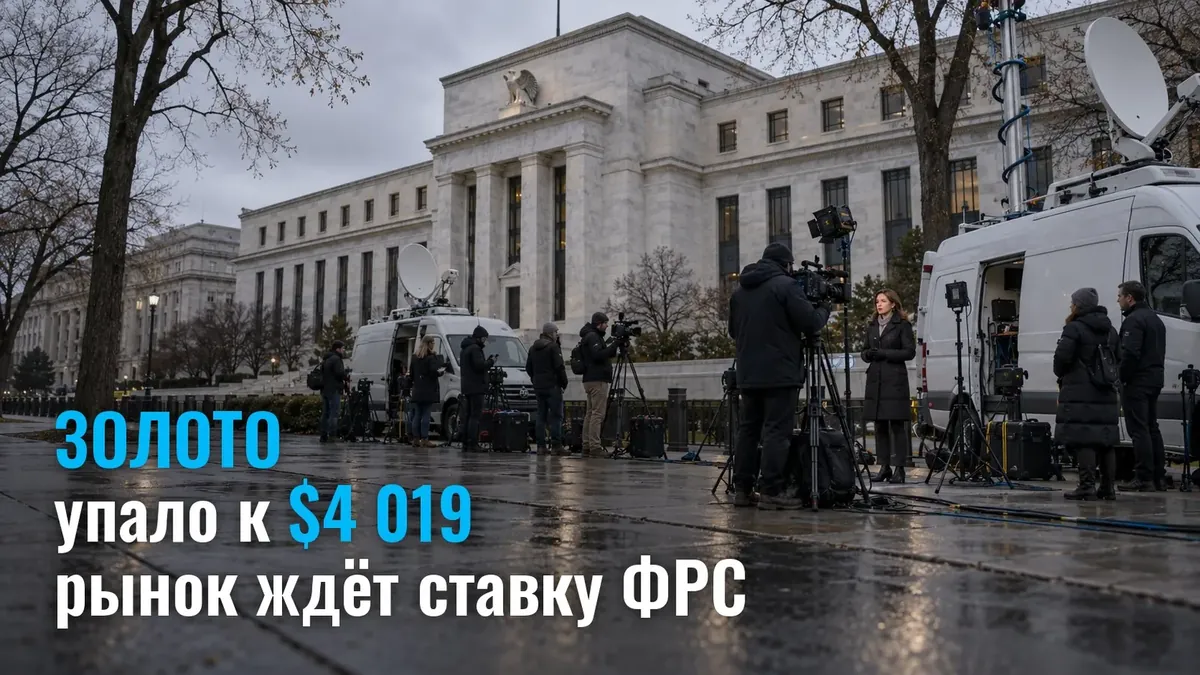 Market expects a Fed rate hike on December 9: gold price lost more than 1% and fell to $4,019