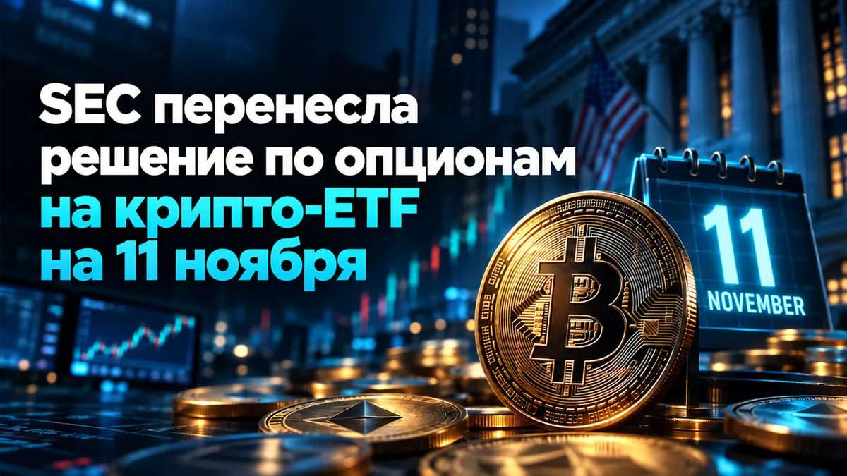 SEC перенесла решение по опционам на крипто-ETF на 11 ноября