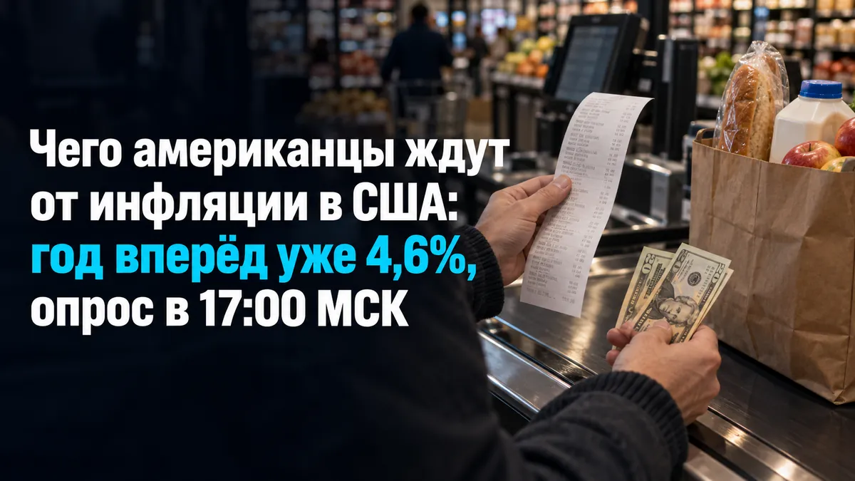 What Americans expect from US inflation: one-year-ahead already at 4.6%, survey at 17:00 MSK
