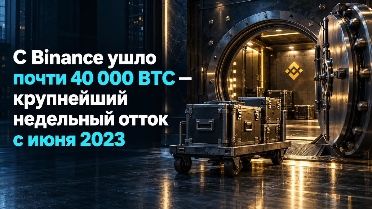 Binance-тен 40 000-ға жуық BTC кетті – 2023 жылдың маусымынан бергі ең үлкен апталық ағым