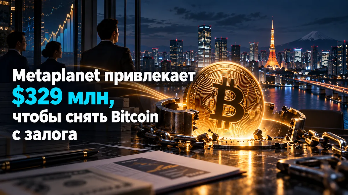 Metaplanet привлекает $329 млн, чтобы снять Bitcoin с залога