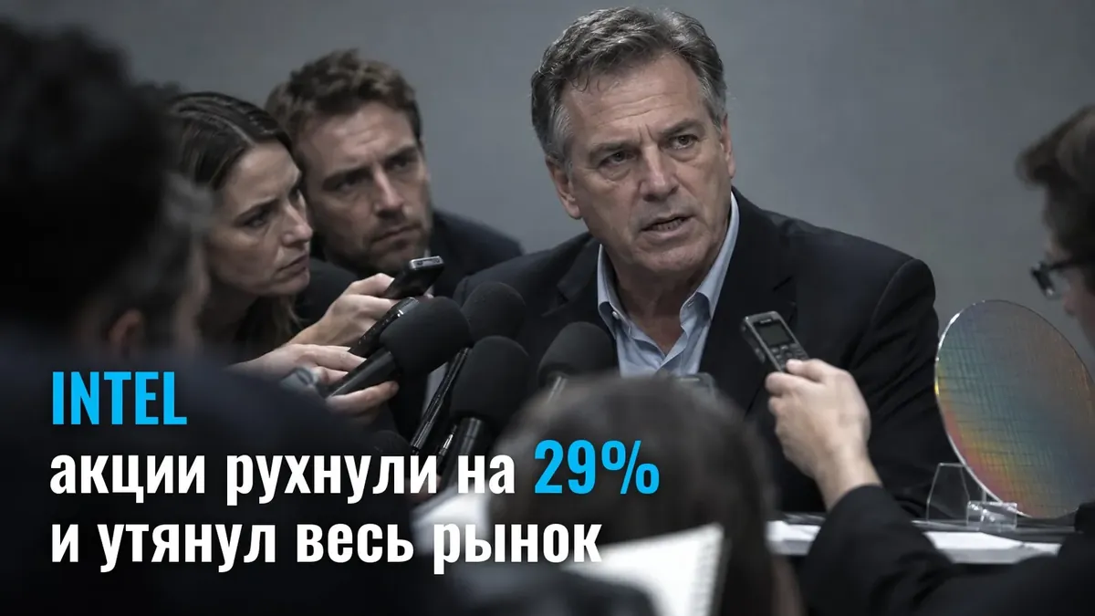 S&P 500 қазан айындағы барлық өсімді екі сессияда жоғалтты: Intel минус 29%
