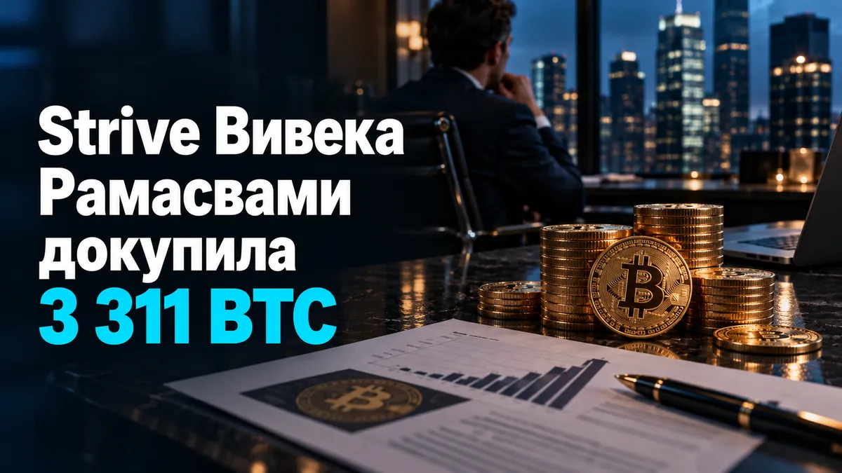 Strive Вивека Рамасвами докупила 3 311 BTC за неделю
