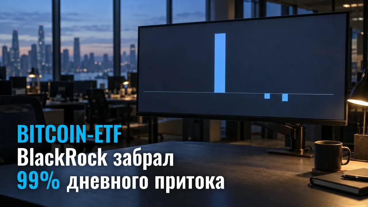 Bitcoin-ETF от BlackRock забрал 99% дневного притока: $136 млн из $137,3 млн