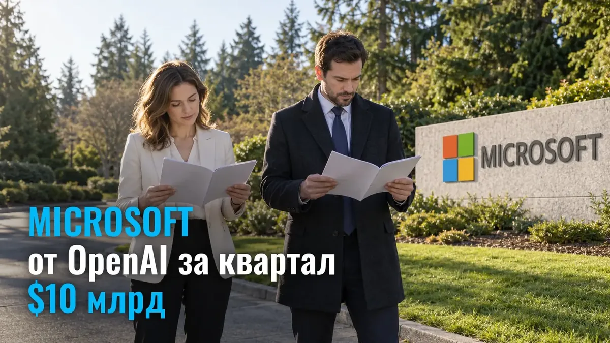 Microsoft раскрыла цифру: $10 млрд выручки от OpenAI за один квартал
