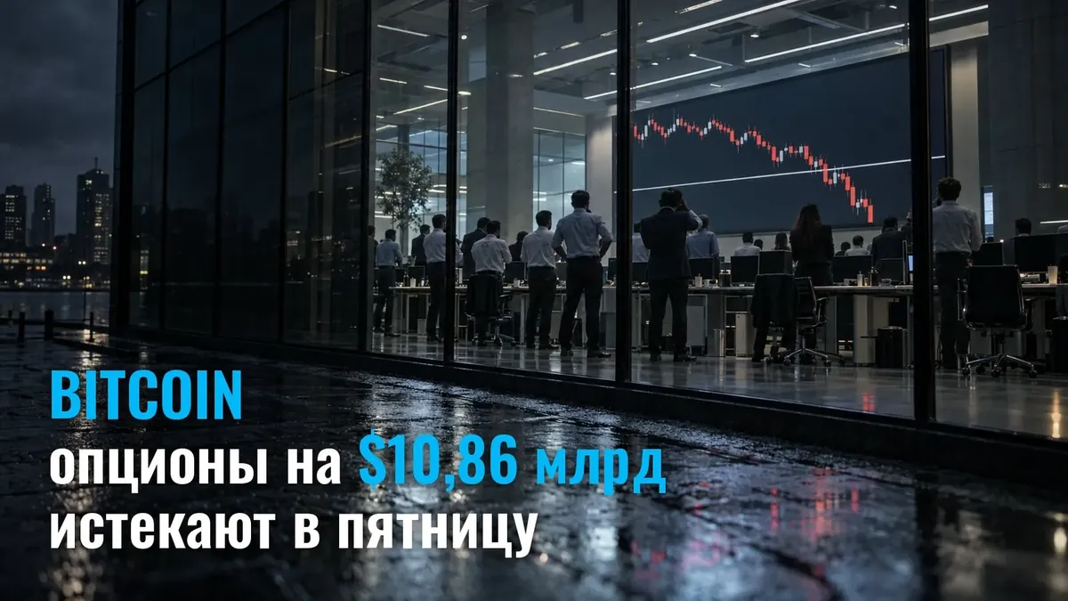 У п'ятницю спливають опціони на Bitcoin на $10,86 млрд - і ринок платить за падіння