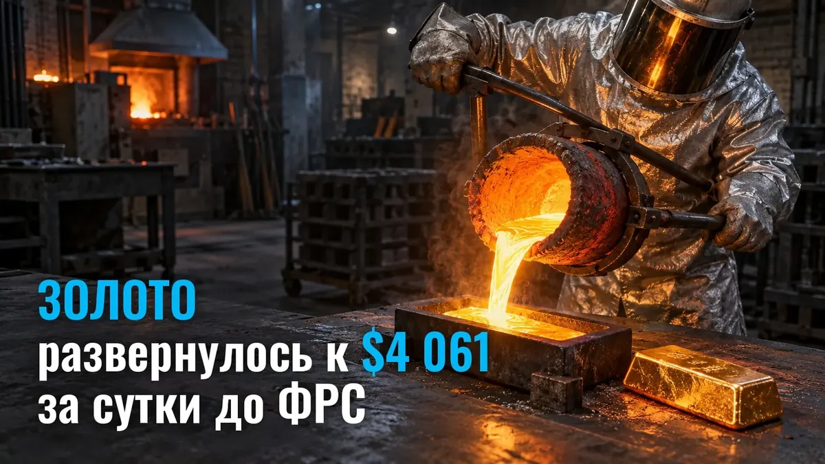 Gold $4 000 деңгейінен бұрылып, ФРС шешіміне дейін бір тәулік бұрын $4 061-ге оралды