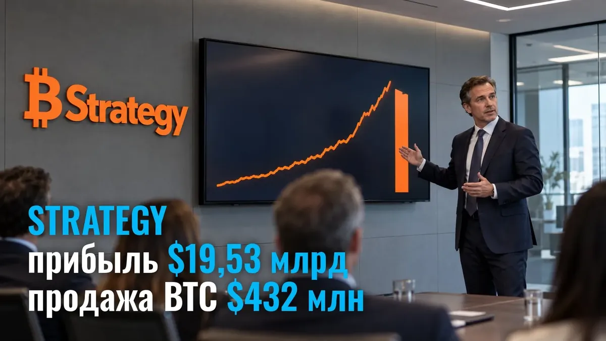 Strategy (раніше MicroStrategy): $19,53 млрд прибутку за квартал і продаж Bitcoin на $432 млн