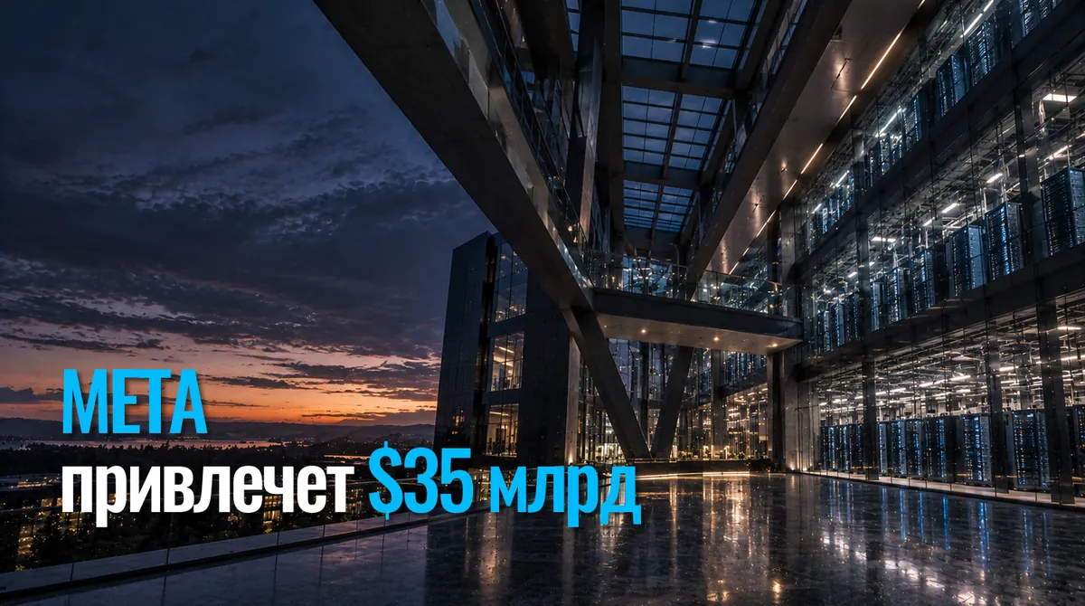 Meta привлекает $35 млрд: допэмиссия акций под расходы на ИИ
