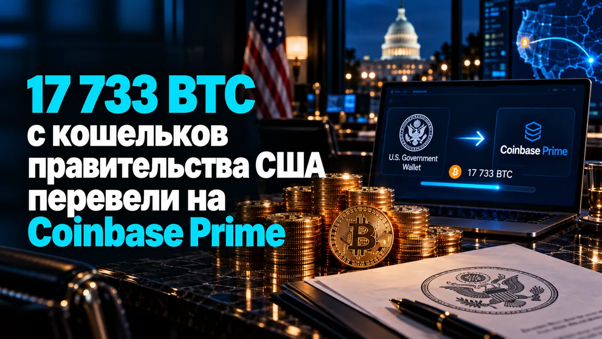 АҚШ үкіметінің әмияндарынан 17 733 BTC Coinbase Prime-ке жіберілді