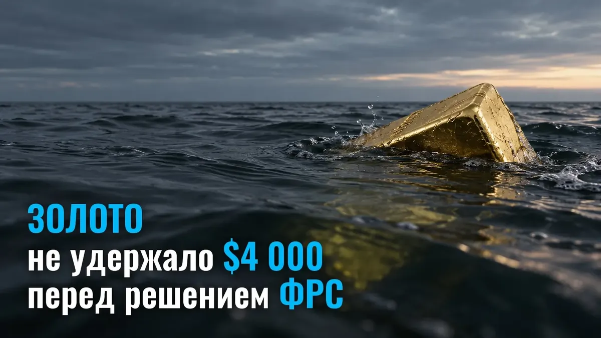 Перед рішенням ФРС індекс долара на двотижневому максимумі, а Gold не втримав $4 000