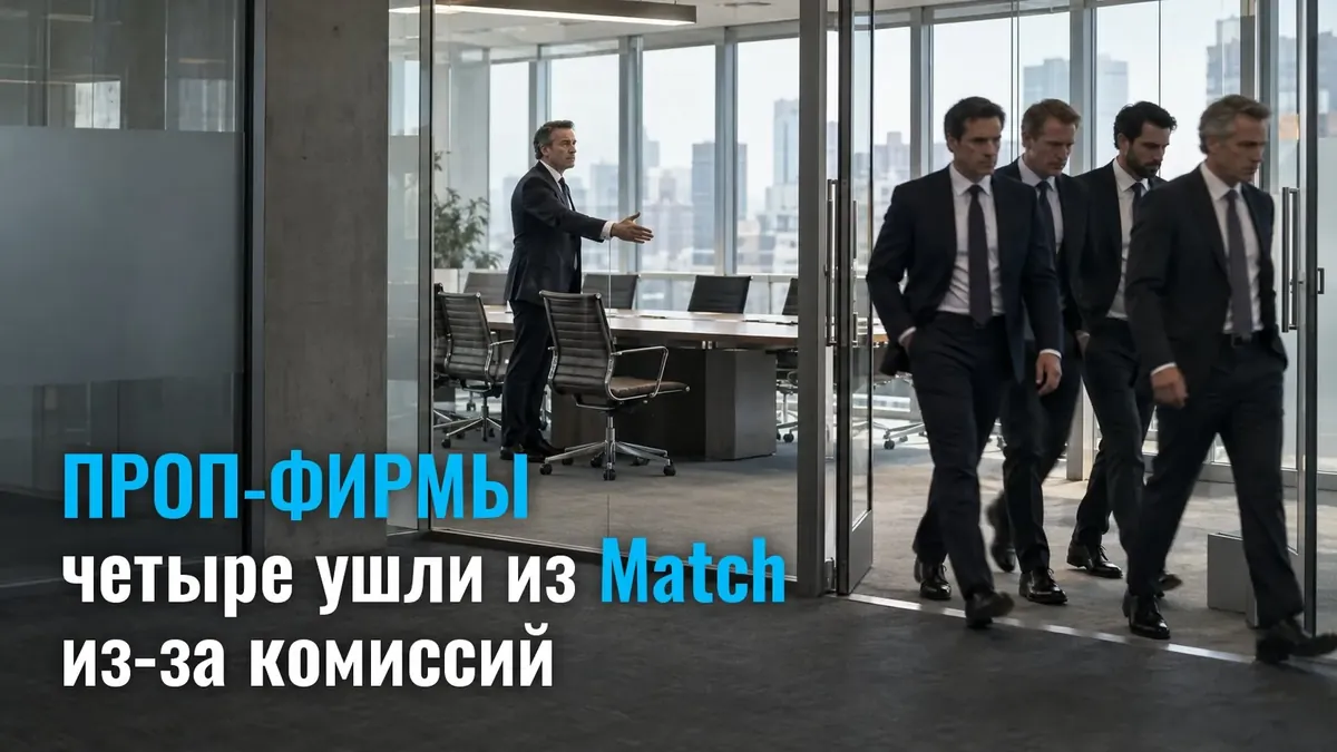 Четыре проп-компании ушли из каталога проп-компаний Match из-за партнёрских комиссий