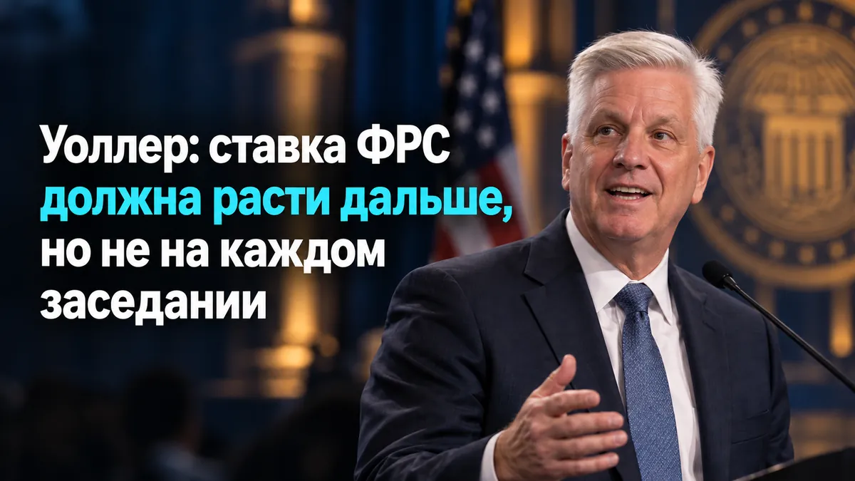 Уоллер: ставка ФРС должна расти дальше, но не на каждом заседании