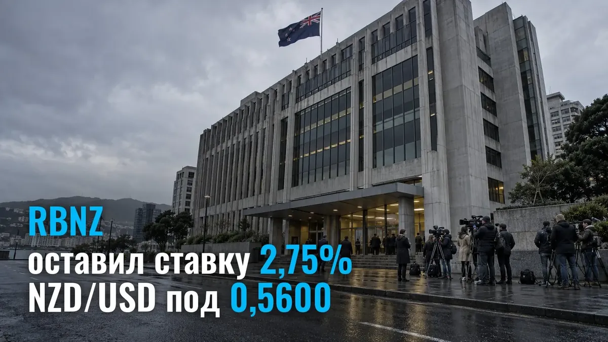 RBNZ залишив ставку 2,75% замість очікуваних 3% - NZD/USD провалився під 0,5600