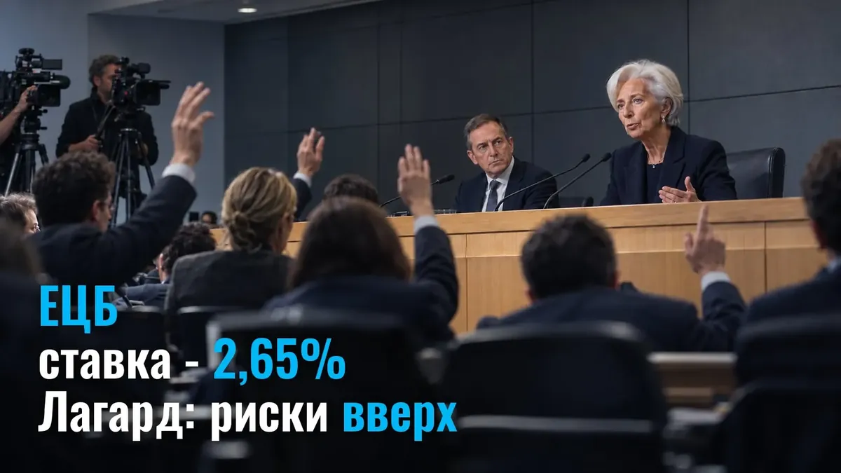 Лагард говорить про проінфляційні ризики: ставка ЄЦБ сьогодні залишилася на 2,65%