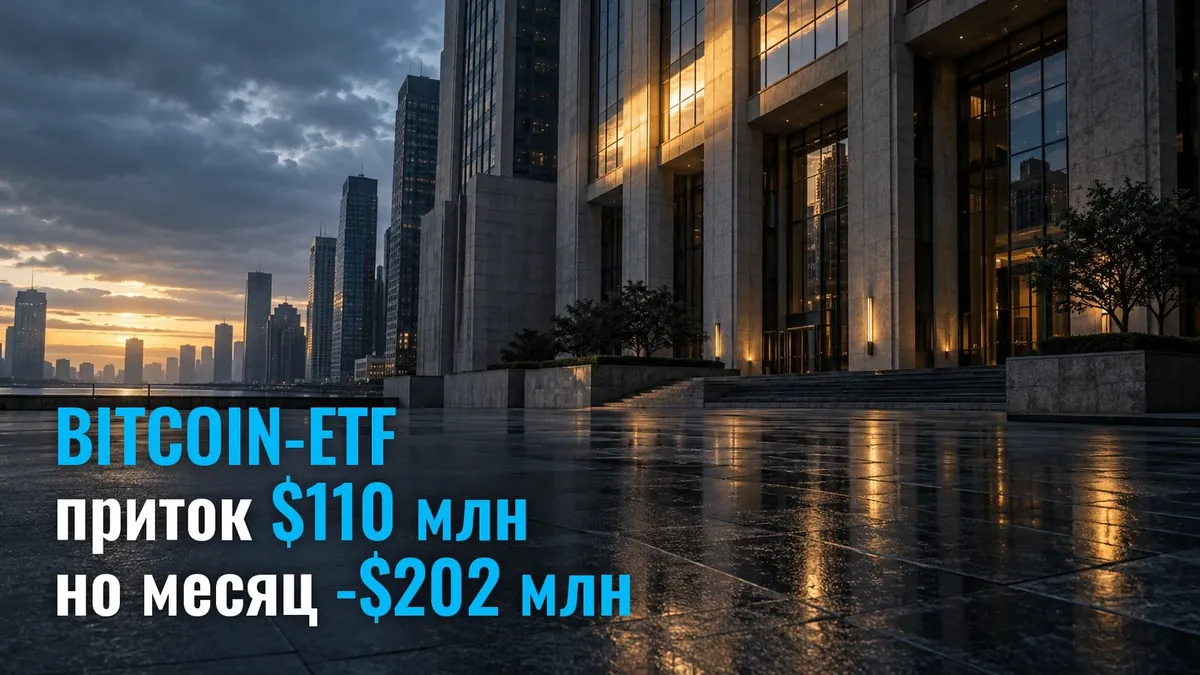On Monday, inflows into Bitcoin ETFs brought in $110 million, but October is still down by $202 million
