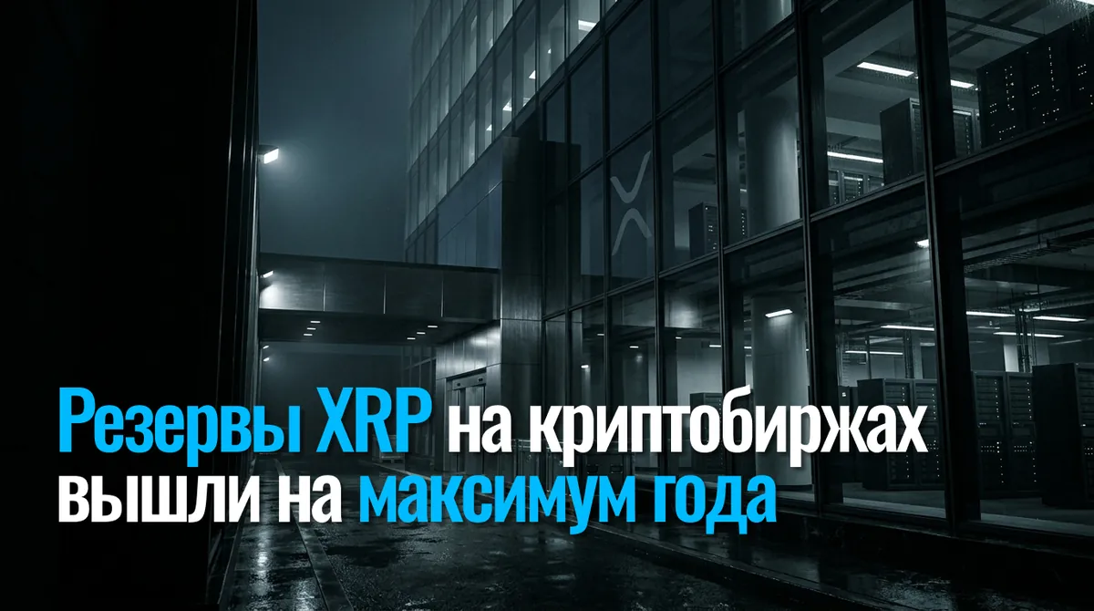 Резервы XRP на криптобиржах вышли на максимум года: за 30 дней туда ушли 6 млрд токенов
