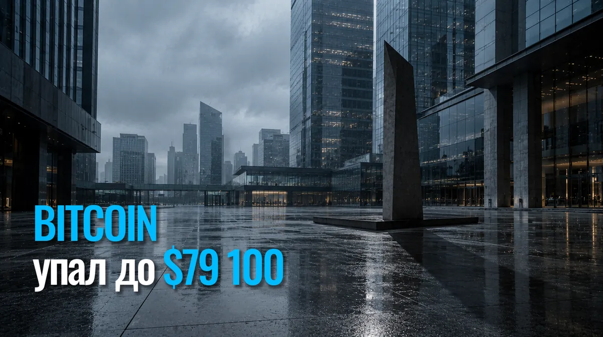 BTC упал к $79 100 - минимум за пять недель, крипторынок ниже $2,7 трлн
