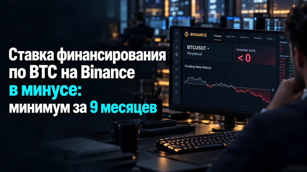 Binance-тегі BTC бойынша қаржыландыру мөлшерлемесі минусқа кетті – 9 айдағы ең төменгі деңгей