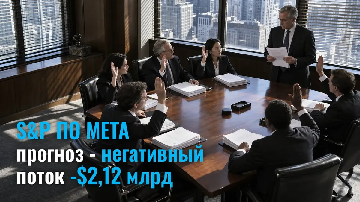 S&P сменила прогноз по Meta на негативный: свободный денежный поток ушёл в минус на $2,12 млрд