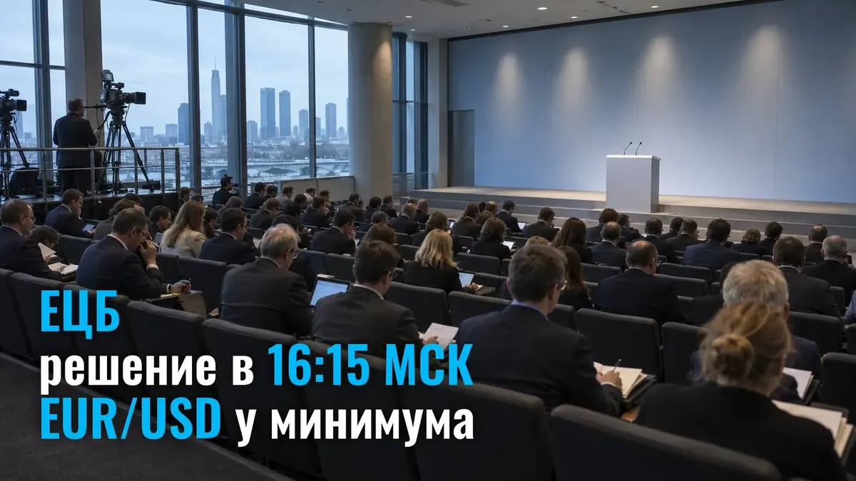 ЕОБ бүгін ставкасы қандай болатынын МСК 16:15-те білеміз: EUR/USD 2025 жылдың мамырынан бергі минимумда
