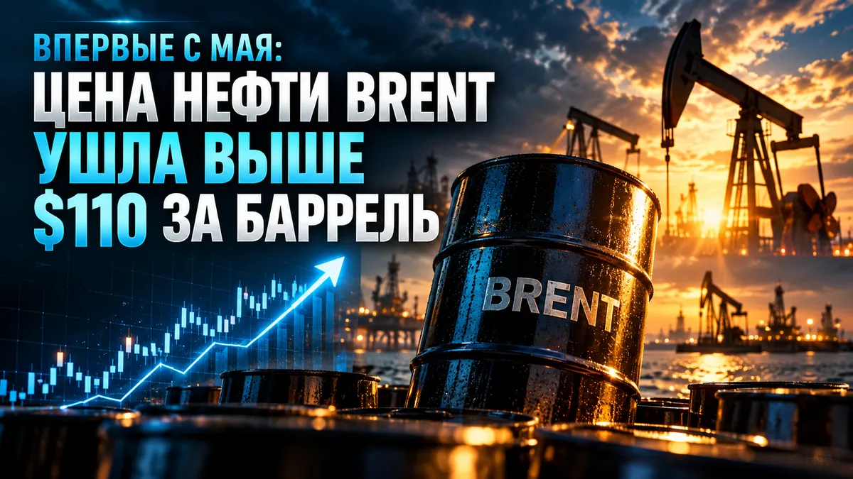 Впервые с мая: цена нефти Brent ушла выше $110 за баррель