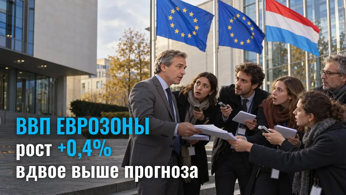 ВВП єврозони за 3 квартал: +0,4% замість прогнозних +0,2%