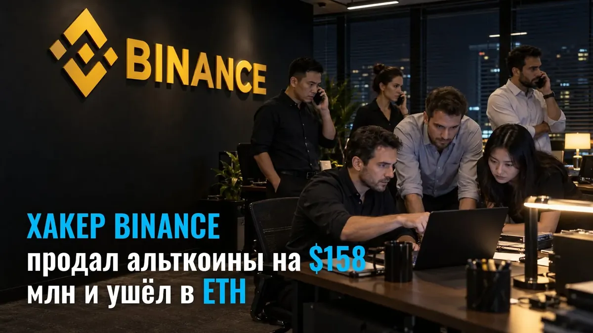 Binance hacker sold seven altcoins for $158 million and moved into 70,480 ETH