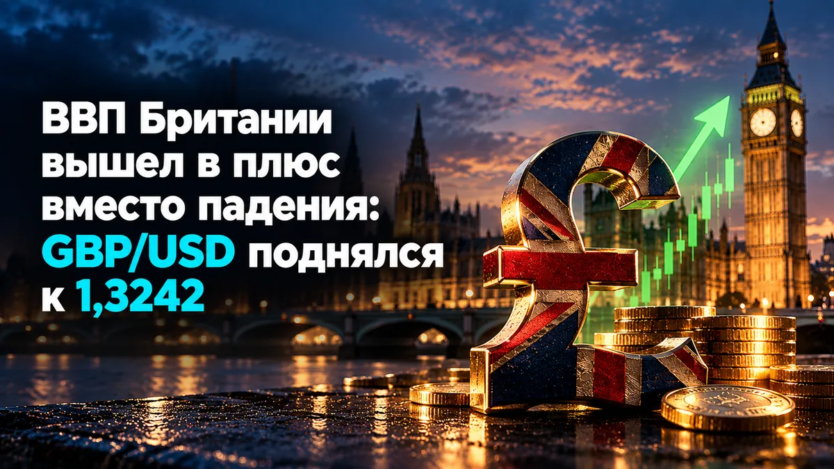 ВВП Британии вышел в плюс вместо падения: GBP/USD поднялся к 1,3242