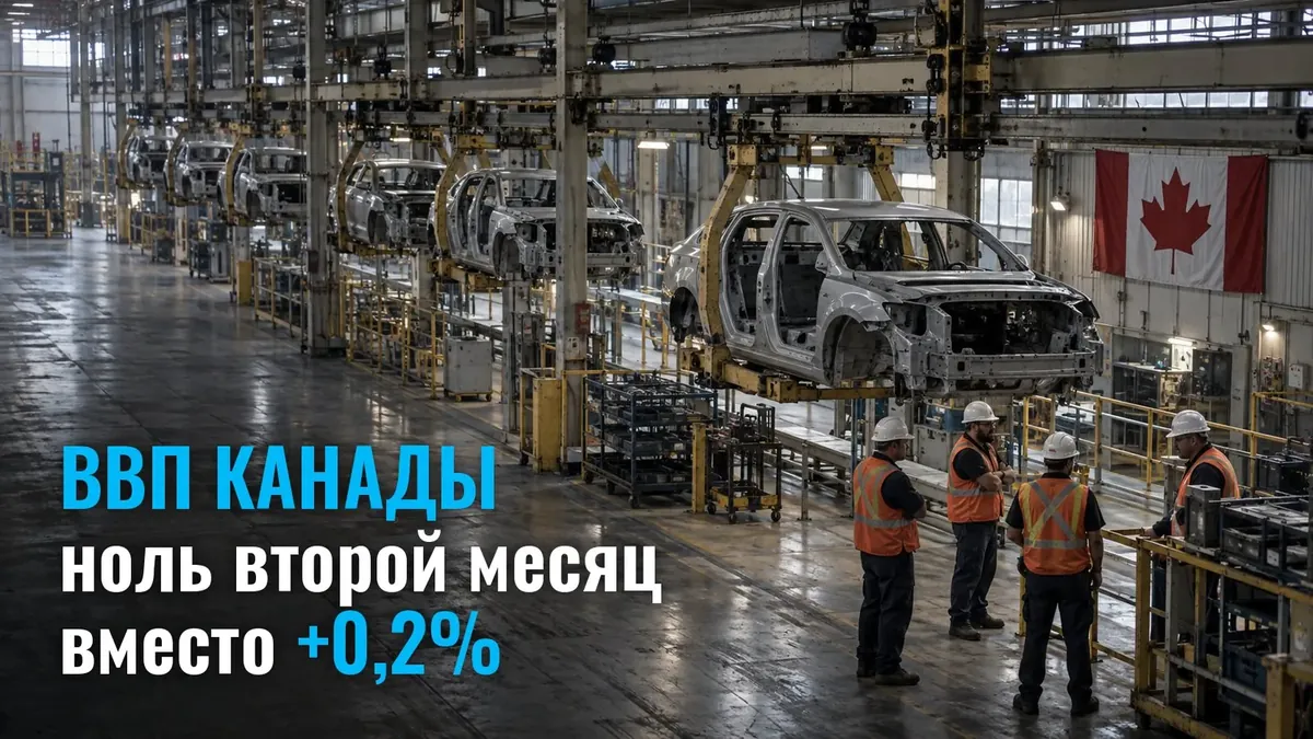 ВВП Канады: ноль второй месяц подряд вместо ожидаемых +0,2%