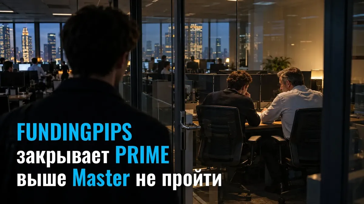 FundingPips закрывает PRIME: новым проп-трейдерам путь роста выше Master недоступен