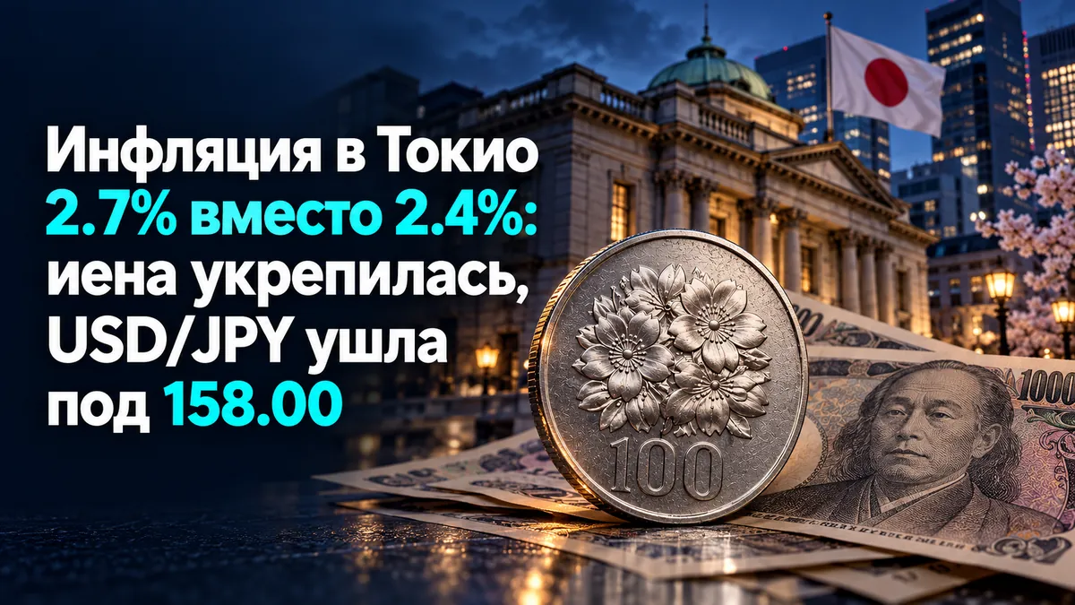 Tokyo inflation at 2.7% instead of 2.4%: yen strengthened, USD/JPY fell below 158.00