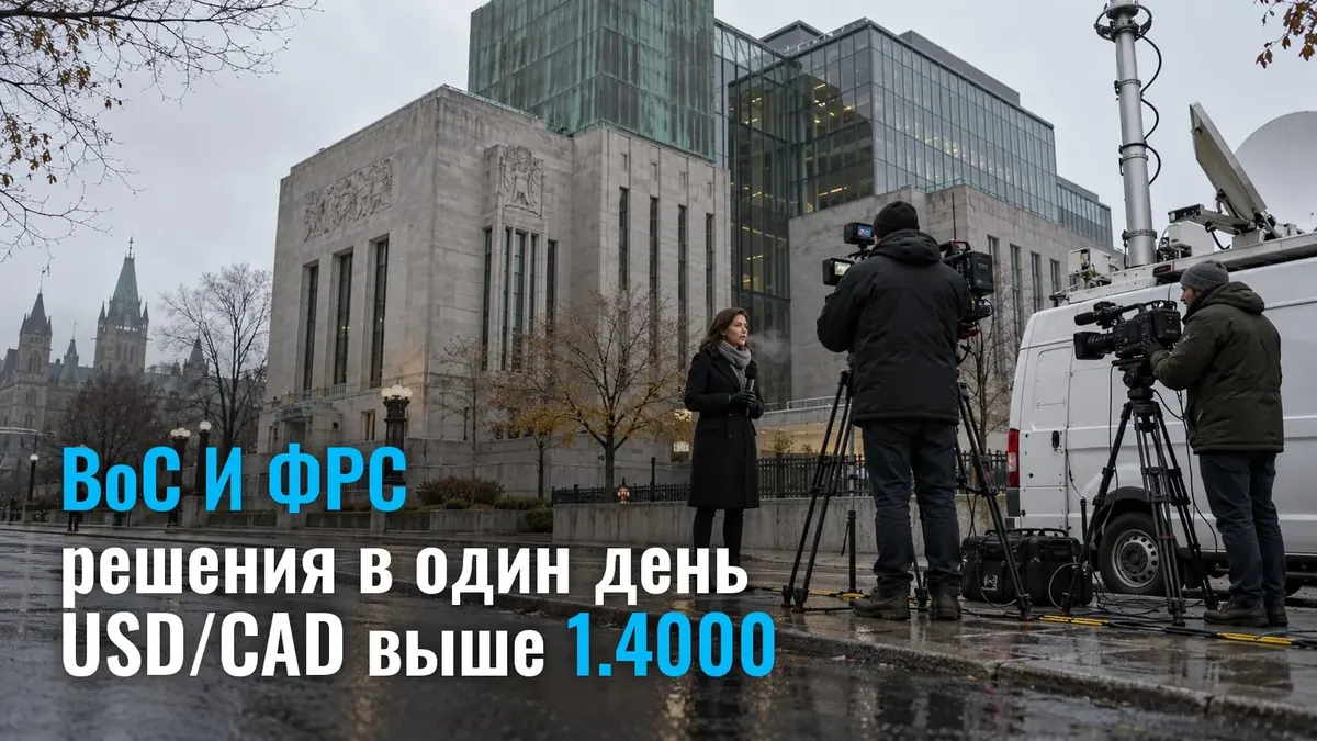 Two central banks in one day: BoC at 16:45 MSK, Fed meeting today at 21:00, USD/CAD above 1.4000