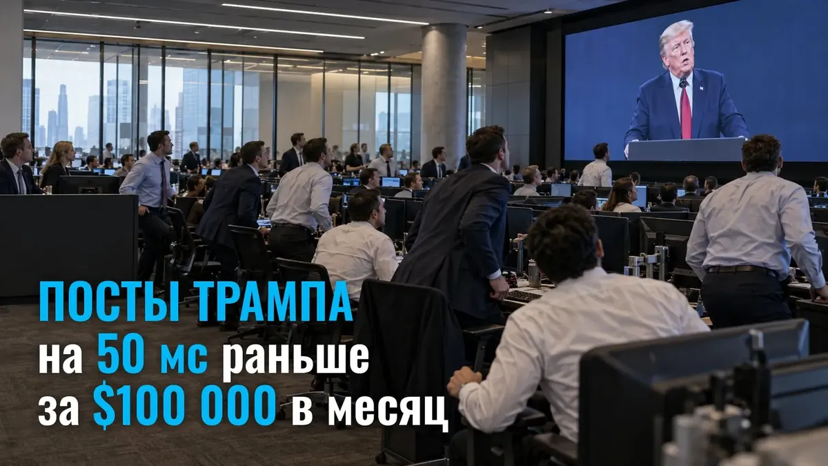 Bloomberg і два алгофонди платять до $100 000 на місяць за пости Трампа на 50 мс раніше за ринок