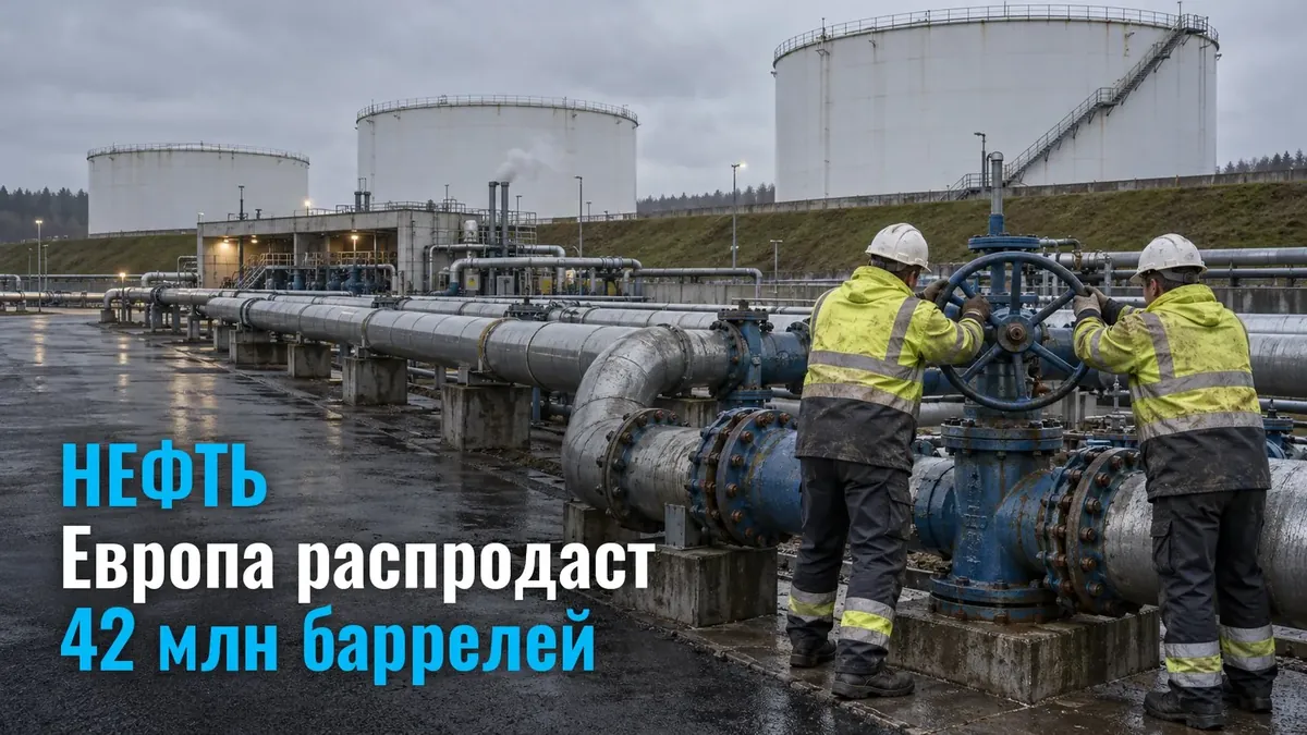 Европа распродаст 42 млн баррелей из резервов за три месяца: что это значит для цены нефти