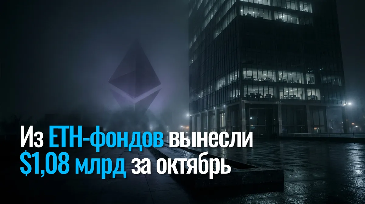 З ETH-фондів вивели $1,08 млрд за жовтень - найгірший місяць 2026 року