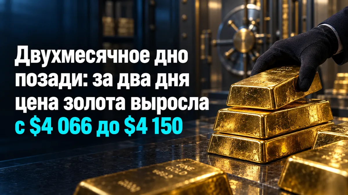 Two-month bottom left behind: gold price rose from $4,066 to $4,150 in two days