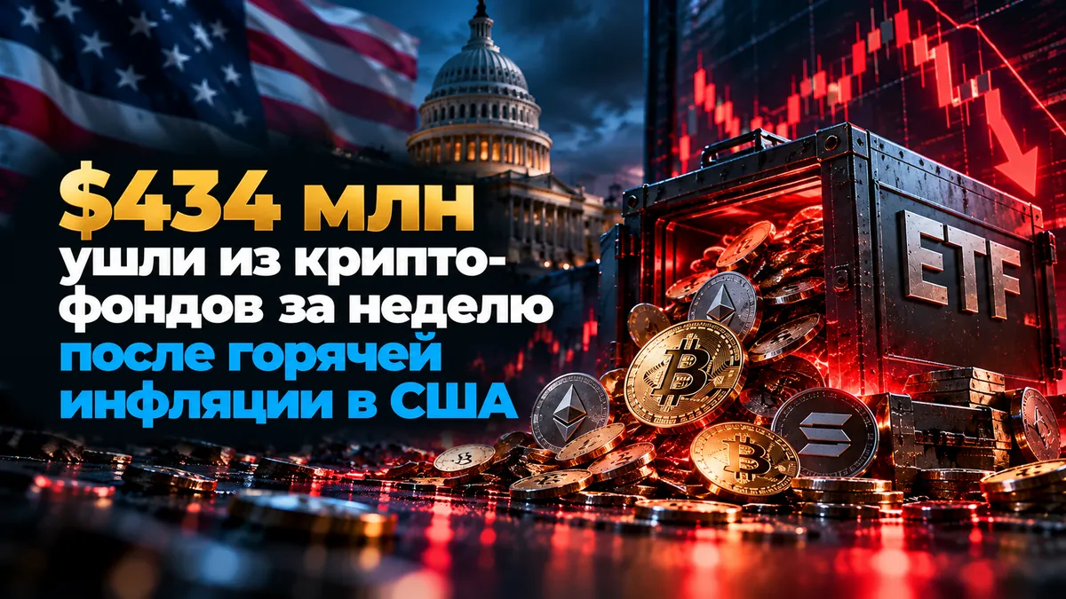 АҚШ-тағы инфляцияның өсуінен кейін бір апта ішінде крипто-қорлардан $434 млн кетті