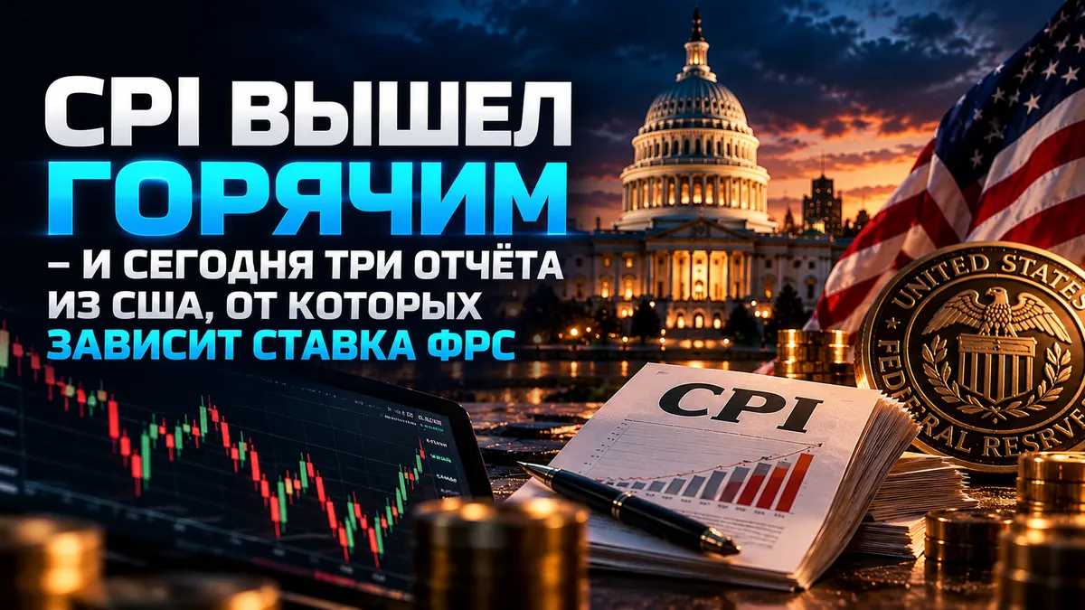 CPI вышел горячим: сегодня три отчёта из США, от которых зависит ставка ФРС