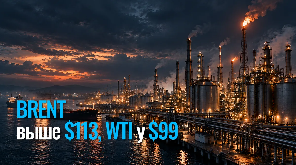 Brent above $113, WTI near $99: oil price at a five-month high