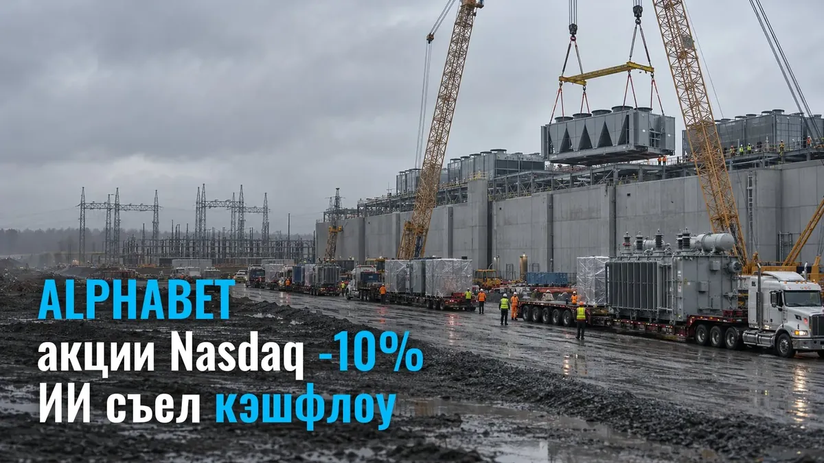 Акції Alphabet на Nasdaq -10% після звіту: витрати на ШІ з'їли грошовий потік