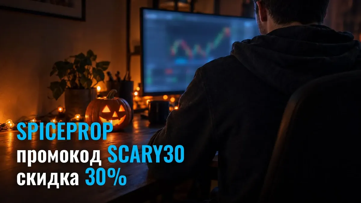 Промокод SCARY30 в проп-компании SpiceProp: скидка 30%, +1% к просадке и +5% к доле прибыли