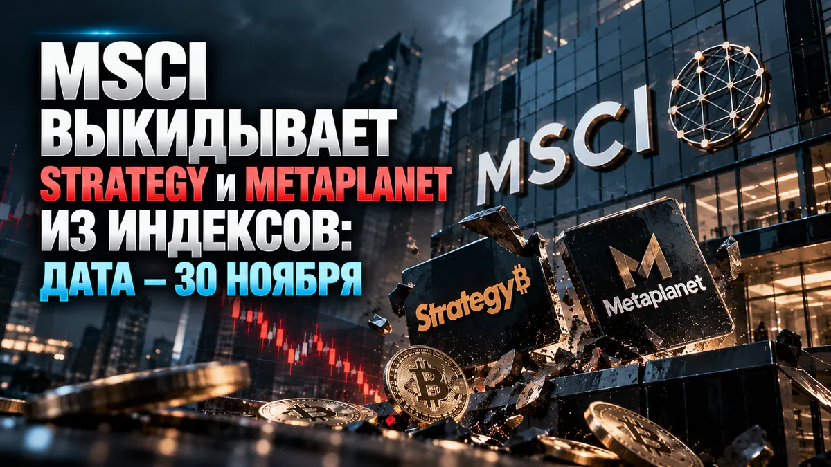MSCI выкидывает Strategy и Metaplanet из индексов: дата - 30 ноября